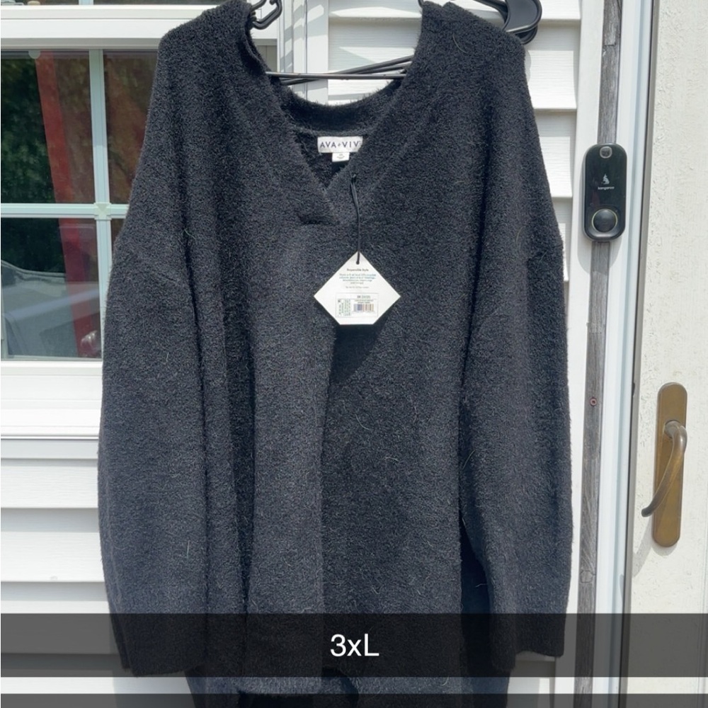 Ava & Viv Charcoal Sweater 3XL